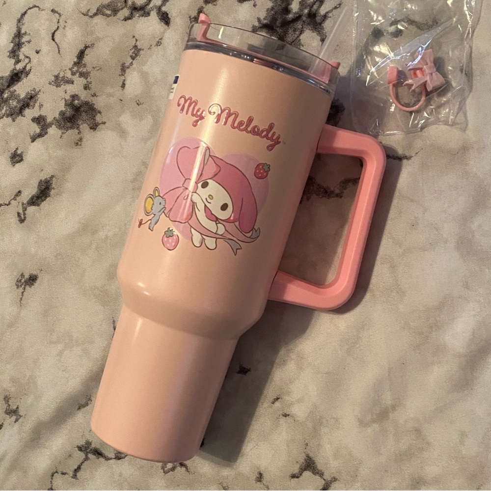 🎀 My Melody Stainless Steel Tumbler Travel Mug Cup - Picture 1 of 6